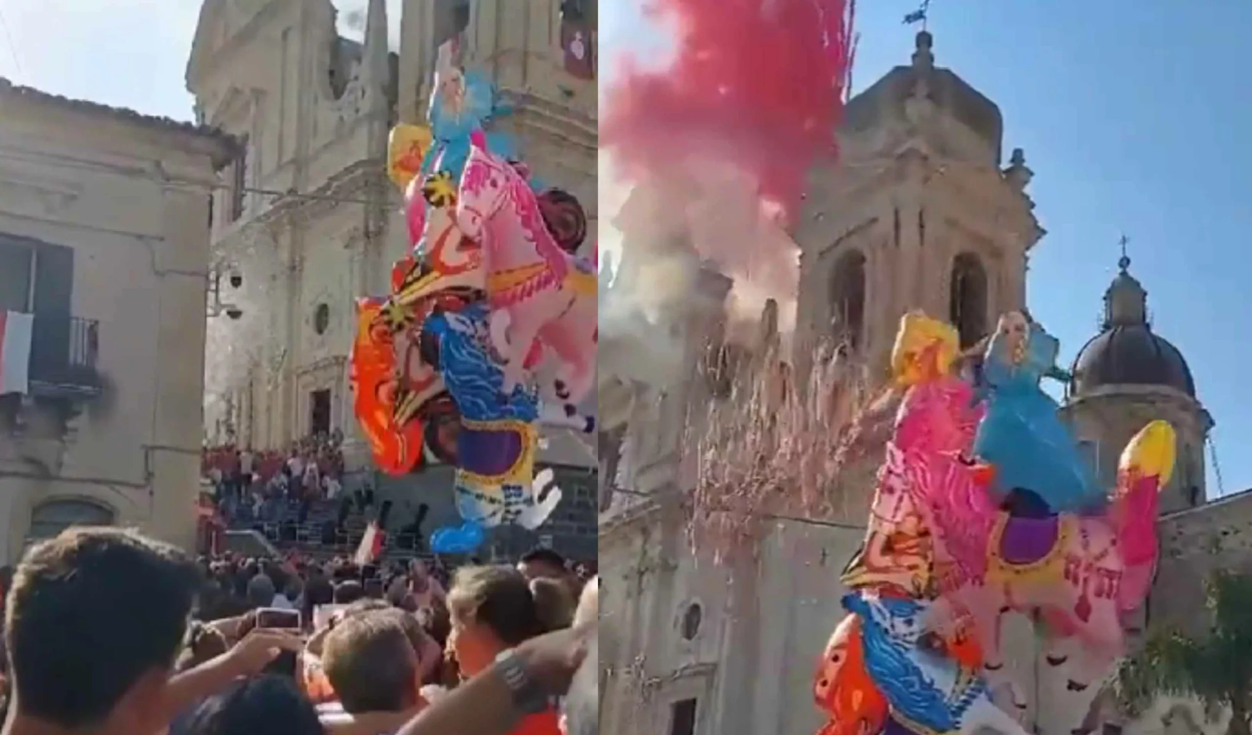 Catania, tragedia a festa padronale, tubo spara coriandoli colpisce in pieno 65enne che muore subito dopo