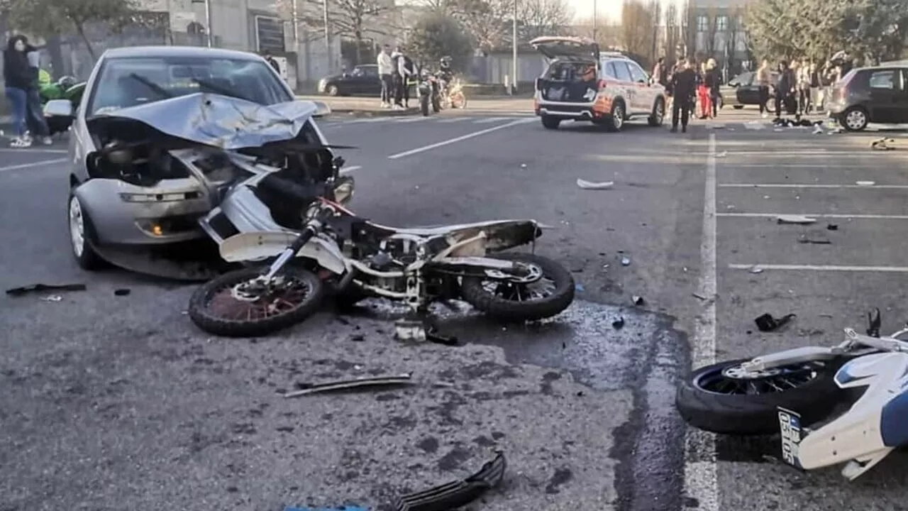 Tragico incidente a Taranto, scontro auto-moto, muore centauro 39enne decapitato da guardrail, due feriti gravi