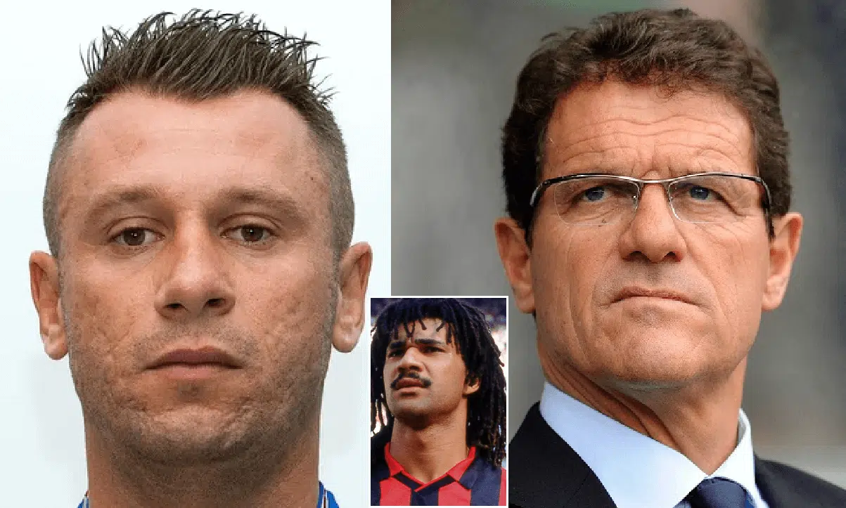 Capello parla del rapporto burrascoso con alcuni giocatori “Ho fatto a botte con Cassano e Gullit. Il fenomeno Ronaldo puzzava di alcol”