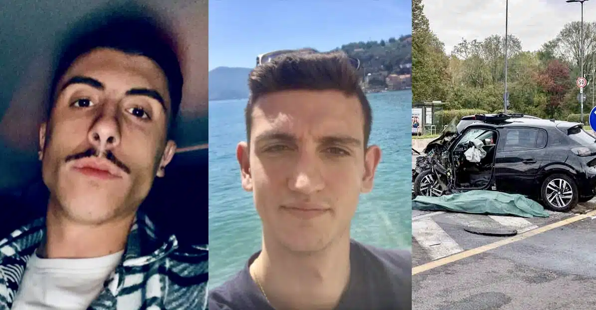 Bernardo e Luigi muoiono a 24 e 26 anni per un incidente, i due ragazzi tornavano da una festa di Halloween,