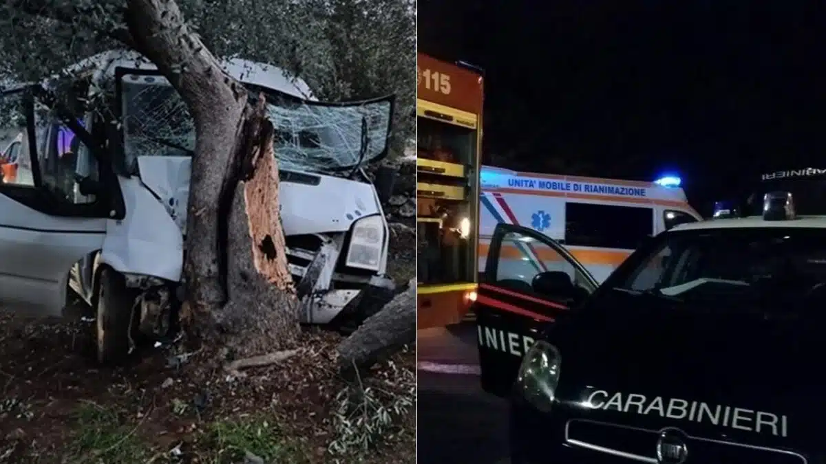 Incidente stradale a Sant'Elpidio a Mare ha causato la morte di un ragazzo di 17 anni e ferito gravemente suo padre e cugino, dopo che il furgone su cui viaggiavano si è schiantato contro un albero.