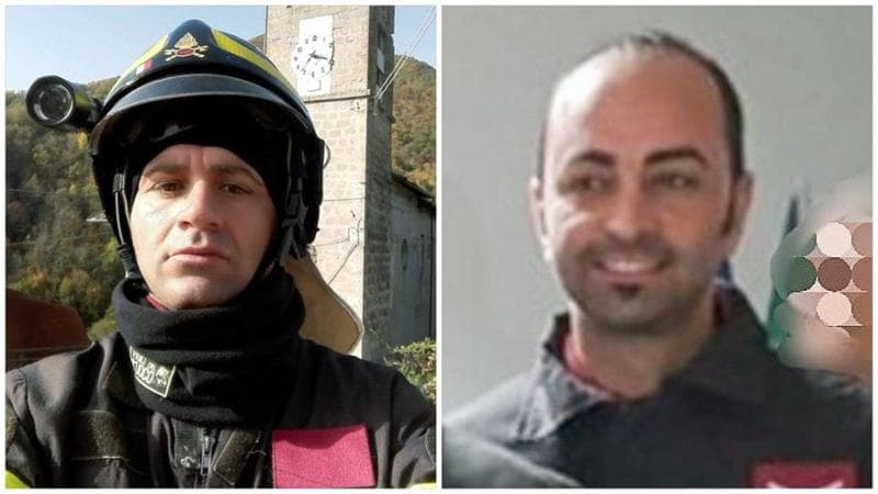 Il commosso ricordo di Nicola Lasalata e Giuseppe Martino, i due pompieri eroi morti in un incendio per salvare una famiglia